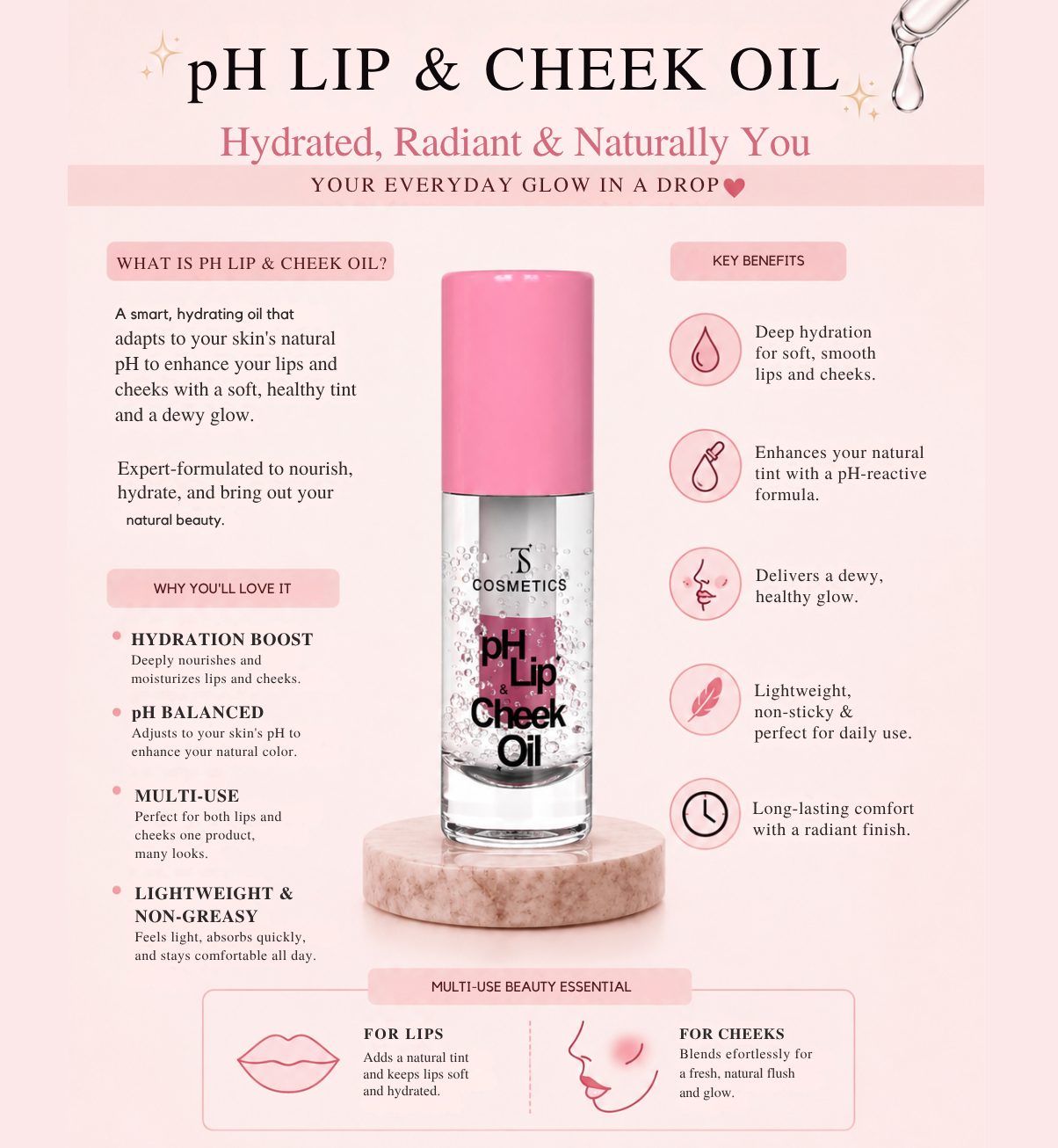 pH LIP & CHEEK OIL thumbnail 1